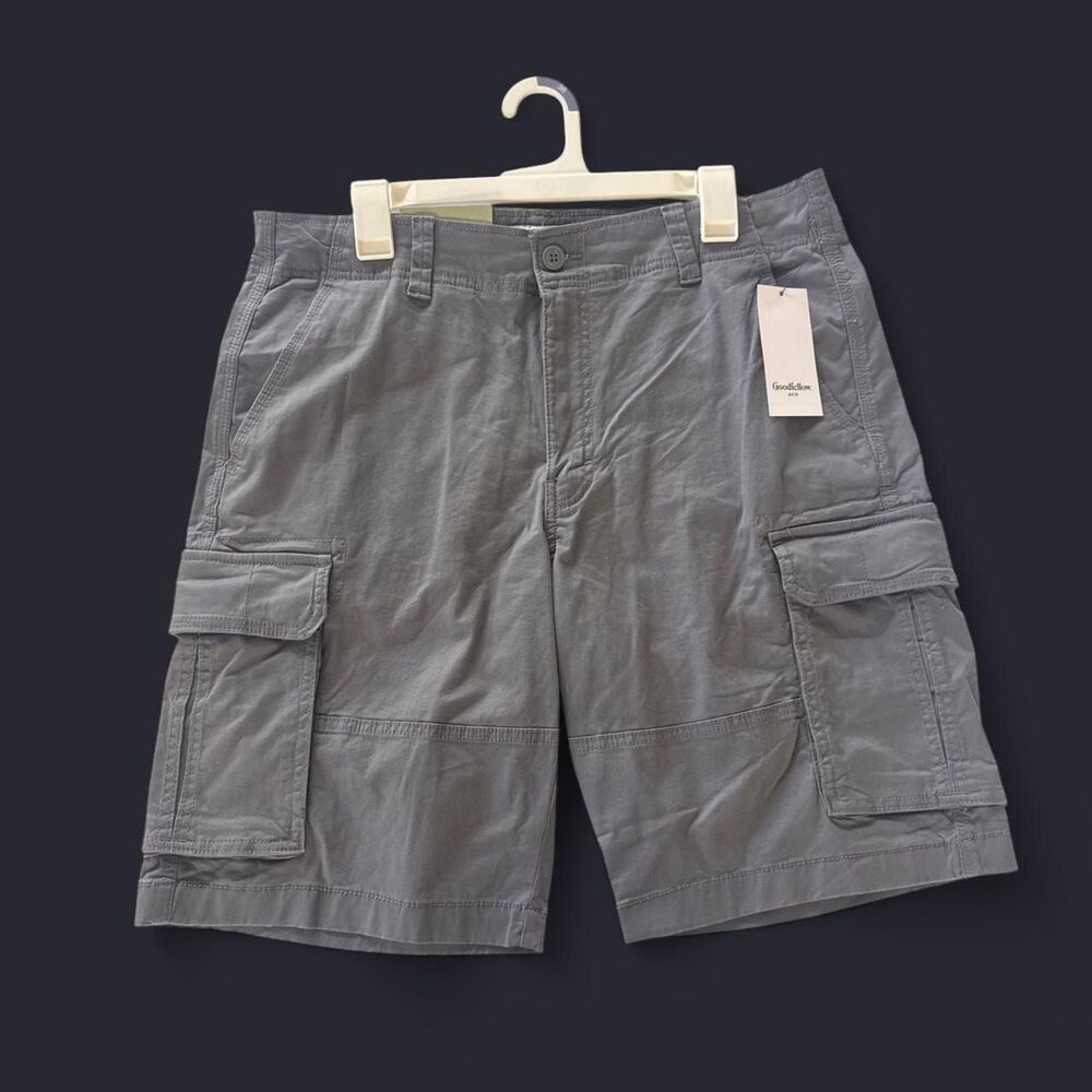 Men's Grey Cargo Shorts - Size 36 Goodfellow